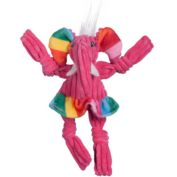 HH30966 HuggleHounds Rainbow Elephant Knottie Wee