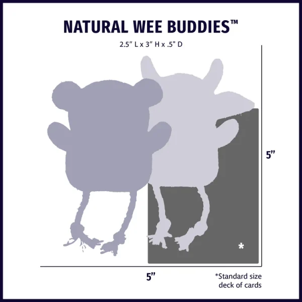 HHN30795 2-pack Moose & Cow  Squeaky Leather Wee's Naturals - Afbeelding 3