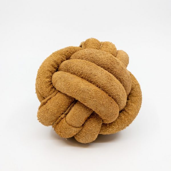 HHN10308 Leather Ball Large, HuggleHide Naturals