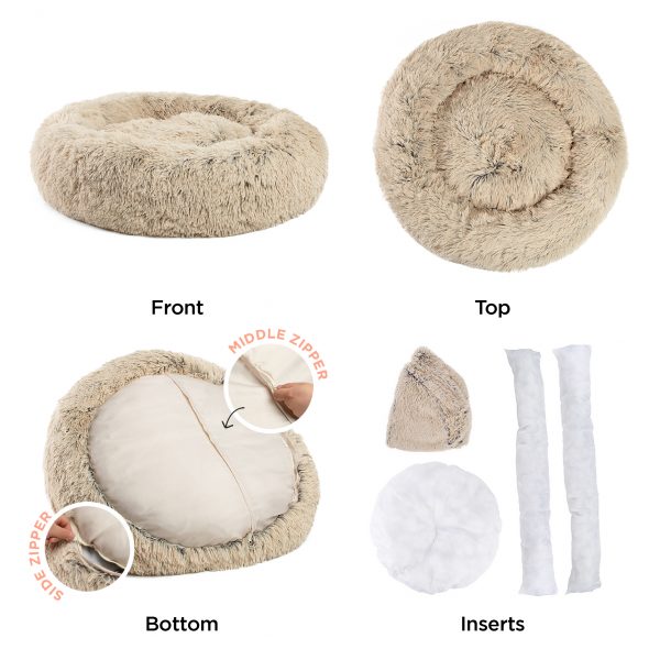 Donut 4597 Taupe – diam 114,3 cm - Afbeelding 2